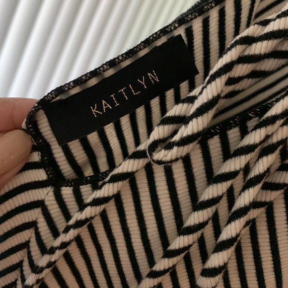 Stripe Knit Ruffle Romper - Picture 9 of 9